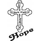Stencil Schablone Kreuz Hope (2)